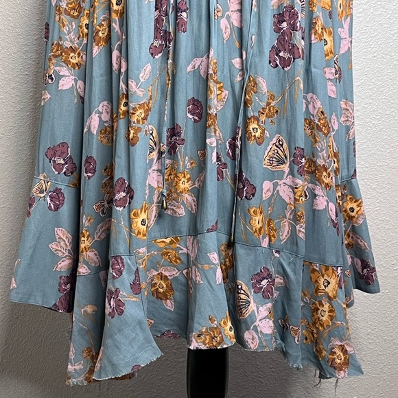 Free People So Fine Floral Bloomcore Sz S Sheer Layered Tunic Top - Picture 5 of 12